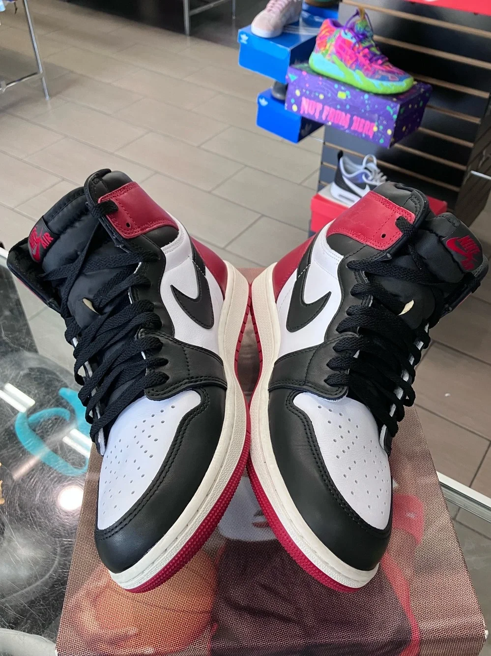 Air Jordan 1 Retro High OG Black Toe Reimagined Size 11